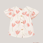 Blusa neonata PLAY UP 2AS11302 Panna 2AS11302 PANNA/PESCA PLAY UP 