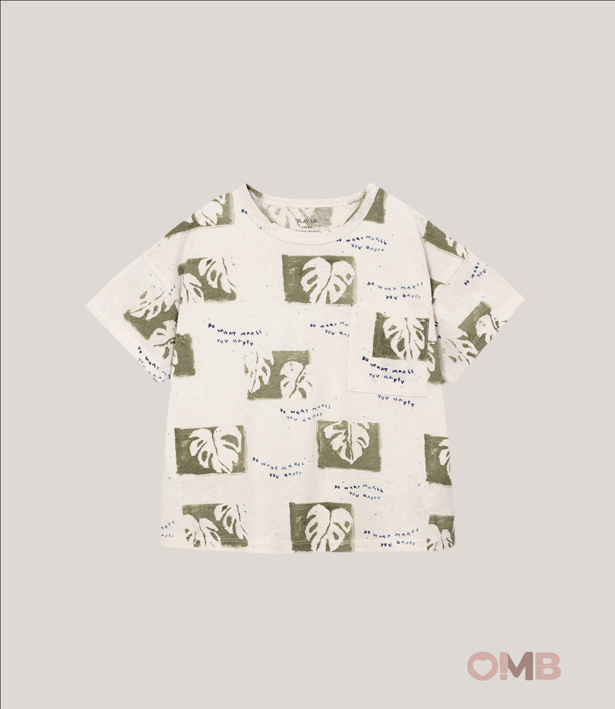 T-shirt bambino PLAY UP 3AS11057 Panna 3AS11057 FOGLIE PLAY UP 