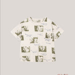 T-shirt bambino PLAY UP 3AS11057 Panna 3AS11057 FOGLIE PLAY UP 