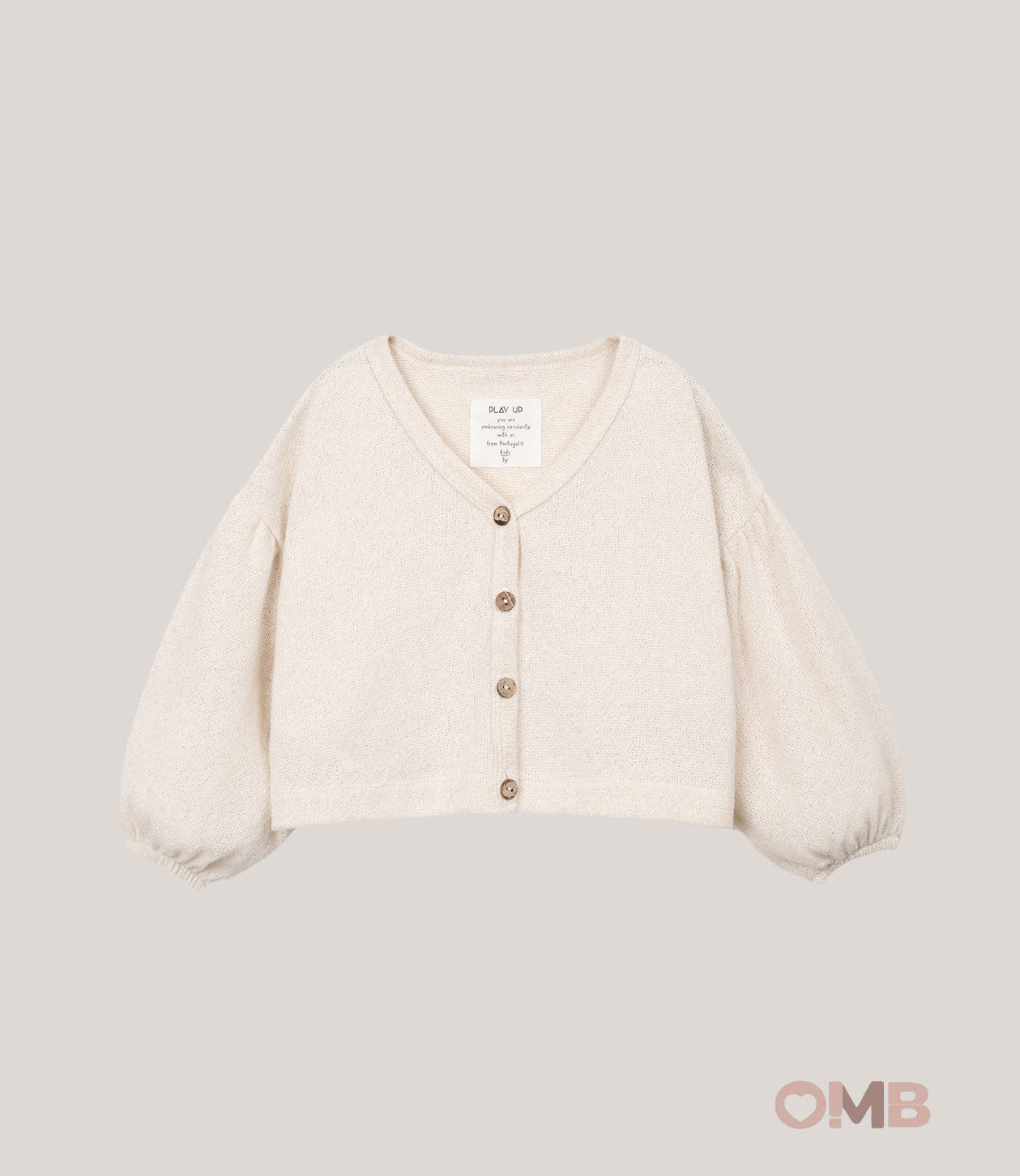 Cardigan bambina PLAY UP 4AS10904 Panna<BR/> 4AS10904 PANNA PLAY UP 