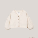 Cardigan bambina PLAY UP 4AS10904 Panna<BR/> 4AS10904 PANNA PLAY UP 