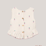 Blusa bambina PLAY UP 4AS11152 Panna 4AS11152 PANNA PLAY UP 