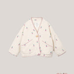 Cardigan bambina PLAY UP 4AS11401 Panna 4AS11401 ANANAS PLAY UP 
