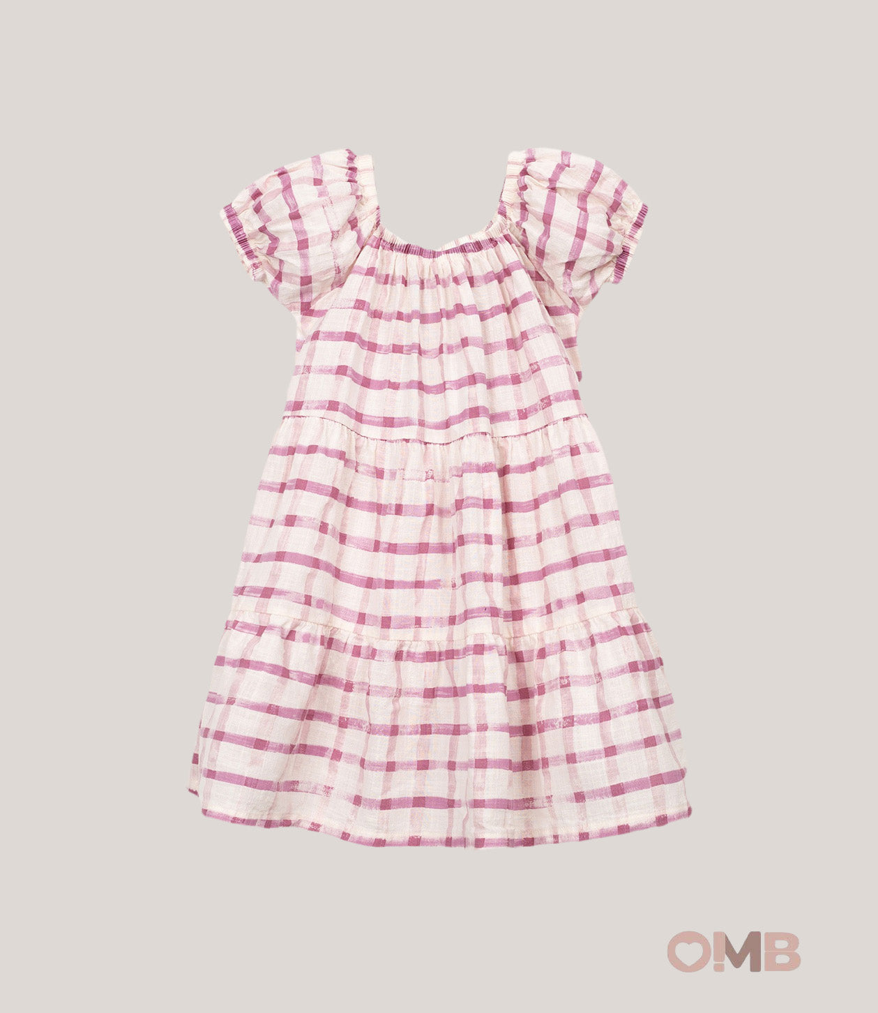 Abito bambina PLAY UP 4AS11453 Rosa 4AS11453 QUADRI PLAY UP 