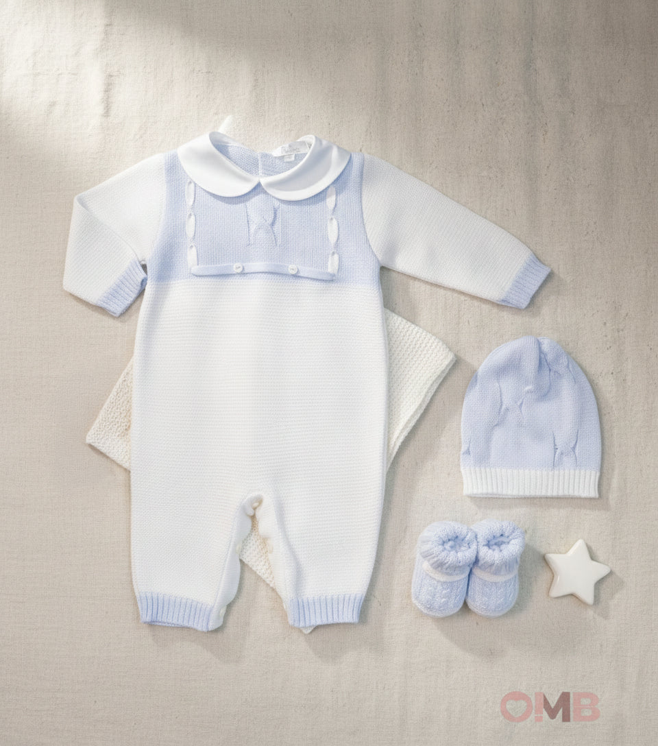 Set nascita PRIMODI BEBE neonato 3601 9 10 Bianco 3601-9-10 BIANCO-CIELO PRIMODI BEBE 