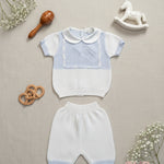 Completo PRIMODI BEBE neonato 3601 25 Bianco<BR/> 3601.25 BIANCO-CIELO PRIMODI BEBE 