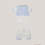 Completo PRIMODI BEBE neonato 3601 25 Bianco<BR/> 3601.25 BIANCO-CIELO PRIMODI BEBE 