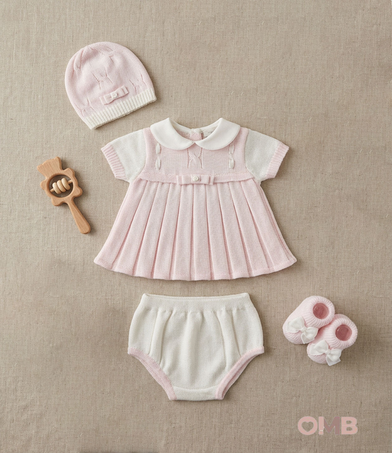 Set nascita neonata PRIMODI BEBE 360248910 Bianco/rosa 3602.48-9-10 BIANCO/ROSA PRIMODI BEBE 