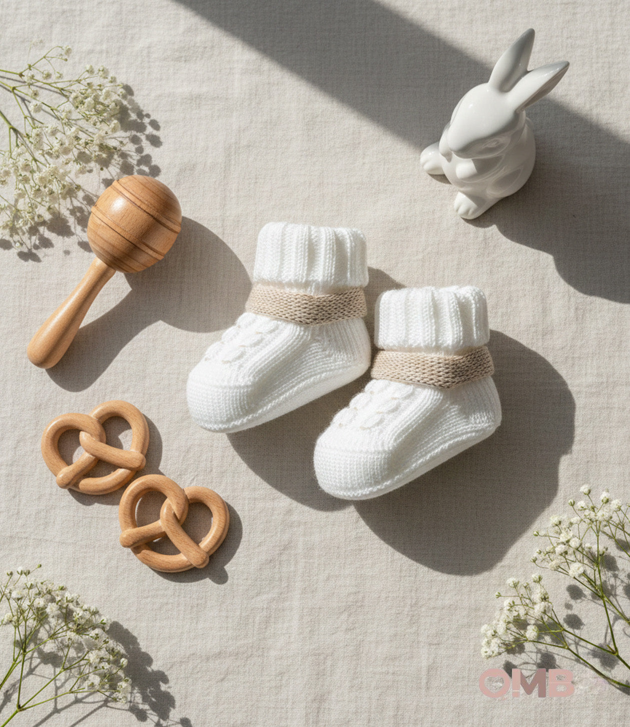 Babbucce PRIMODI BEBE neonato 3604 10 Bianco 3604.10 BIANCO-SABBIA PRIMODI BEBE 