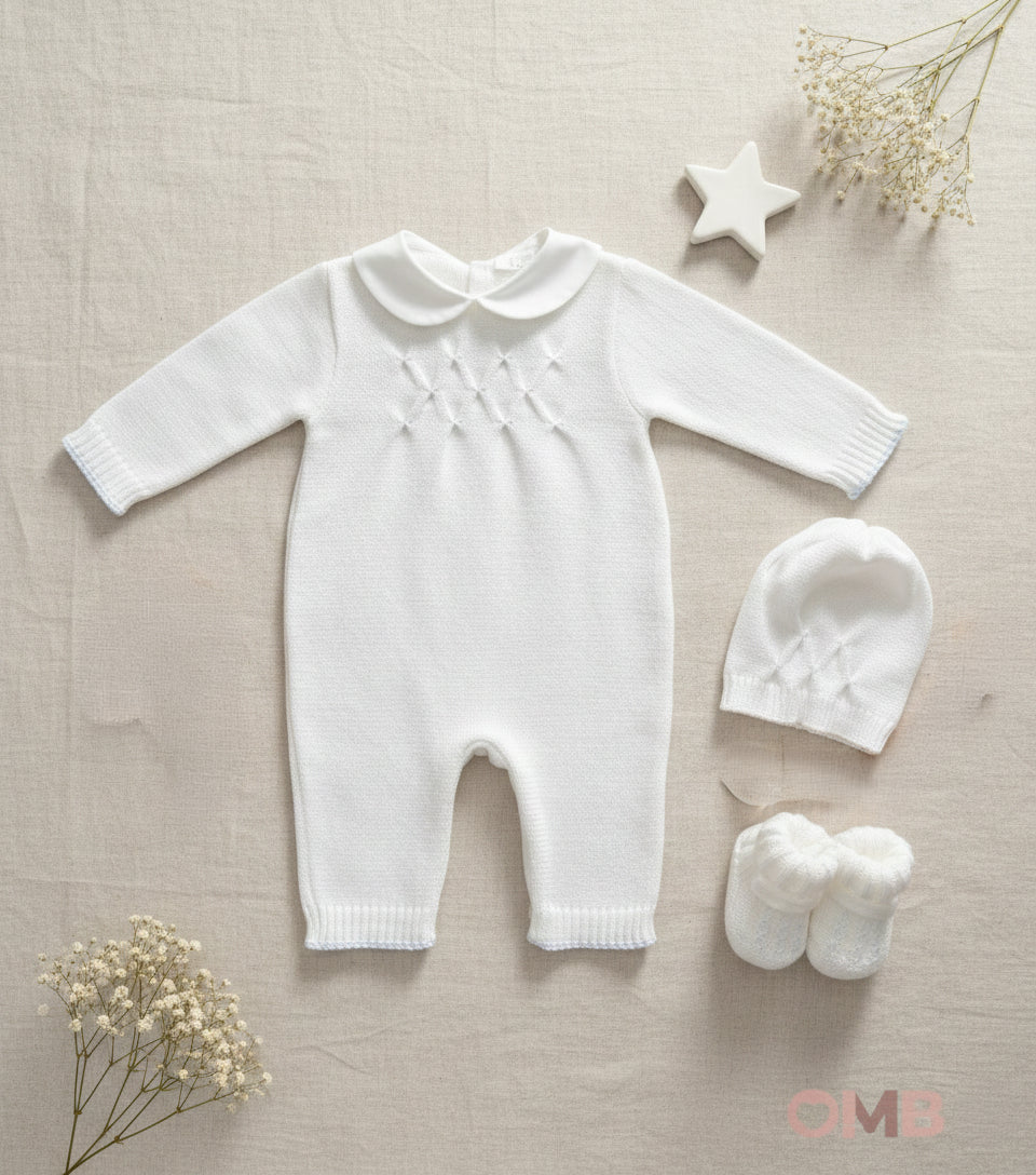 Set nascita PRIMODI BEBE neonato 3613 9 10 Bianco 3613-9-10 BIANCO -CIELO PRIMODI BEBE 