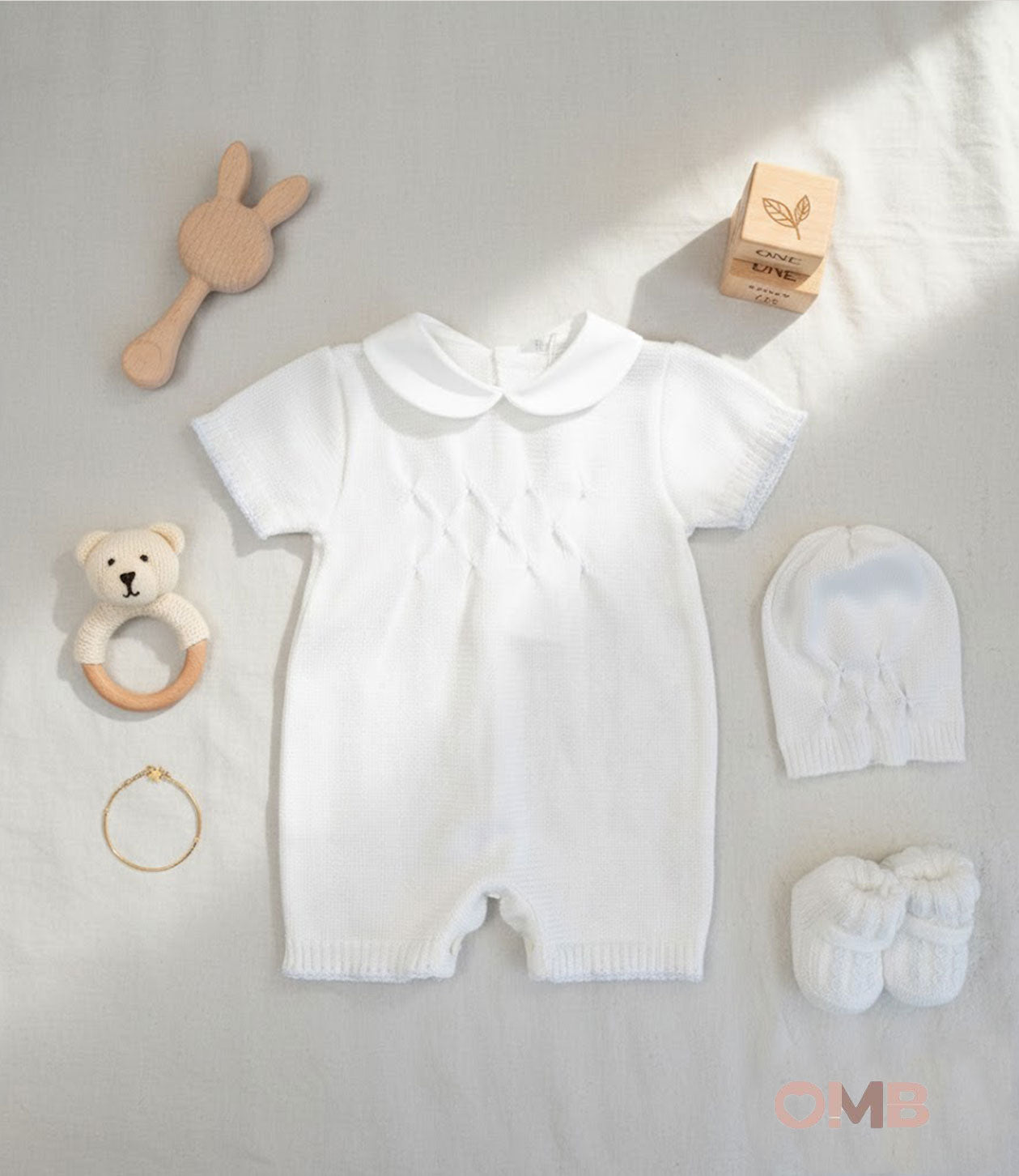 Set nascita PRIMODI BEBE neonato 3613 5 9 10 Bianco 3613.5-9-10 BIANCO-CIELO PRIMODI BEBE 
