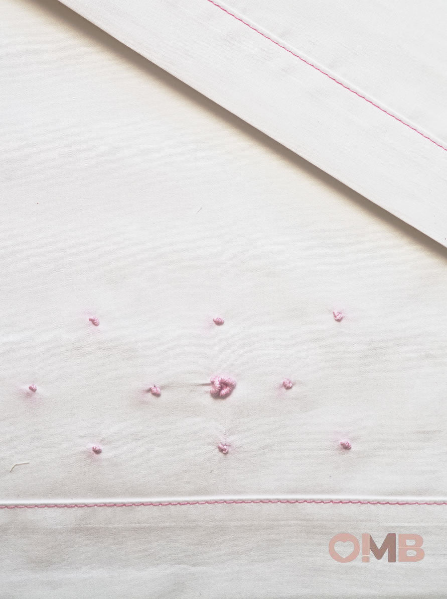 Lenzuola neonata PRIMODI BEBE 3615L Bianche 3615L BIANCO/ROSA PRIMODI BEBE 