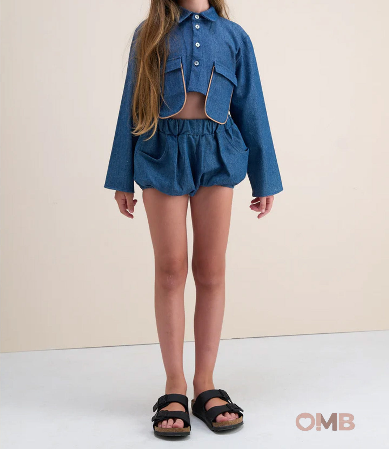 Completo bambina PYPE PANAATOS Blu PANA-ATOS DENIM PYPE 