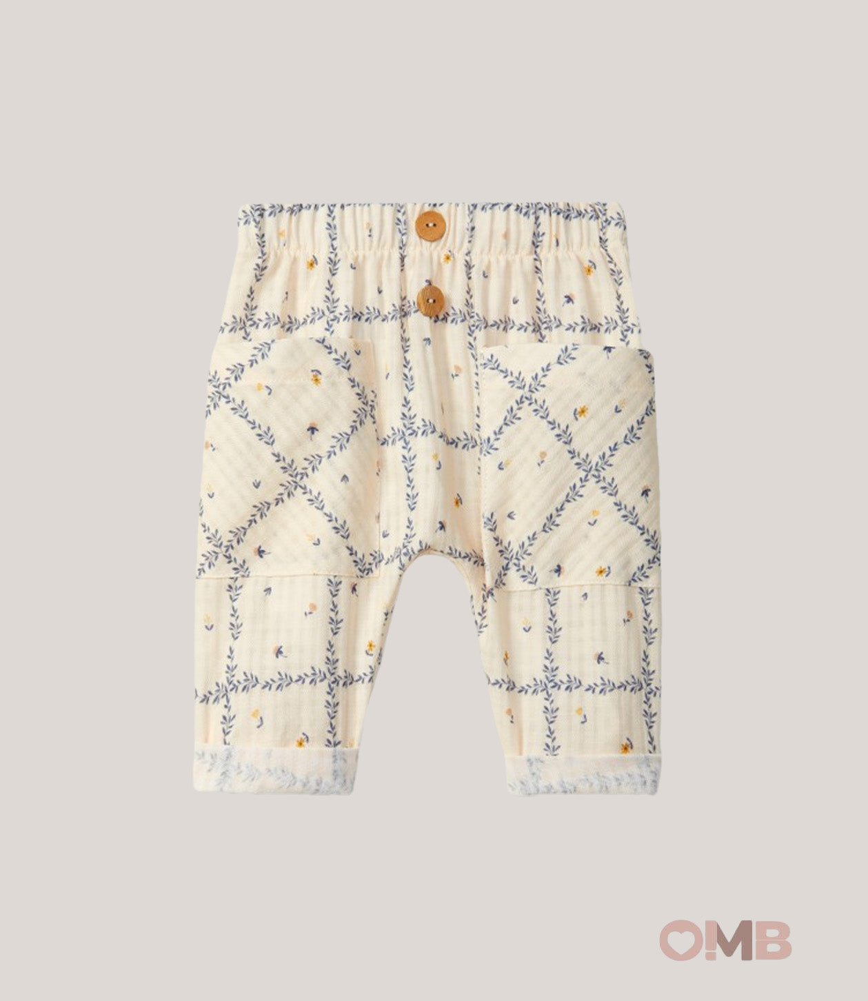 Pantalone neonata SNUG 6S091A Crema 6S091A FIORI SNUG 