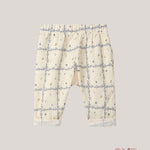 Pantalone neonata SNUG 6S091 Crema<BR/> 6S091 FIORI SNUG 