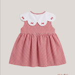 Abito bambina VALENTINA BEBES NUBE119 Rosso NUBE119 QUADRI VALENTINA BEBES 