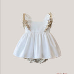 Abito bambina VALENTINA BEBES NUBE20 Bianco NUBE20 BIANCO VALENTINA BEBES 