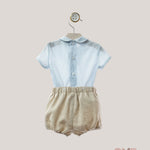 Completo Neonato Yoedu 0017 celeste beige 0017 CELESTE YOEDU 
