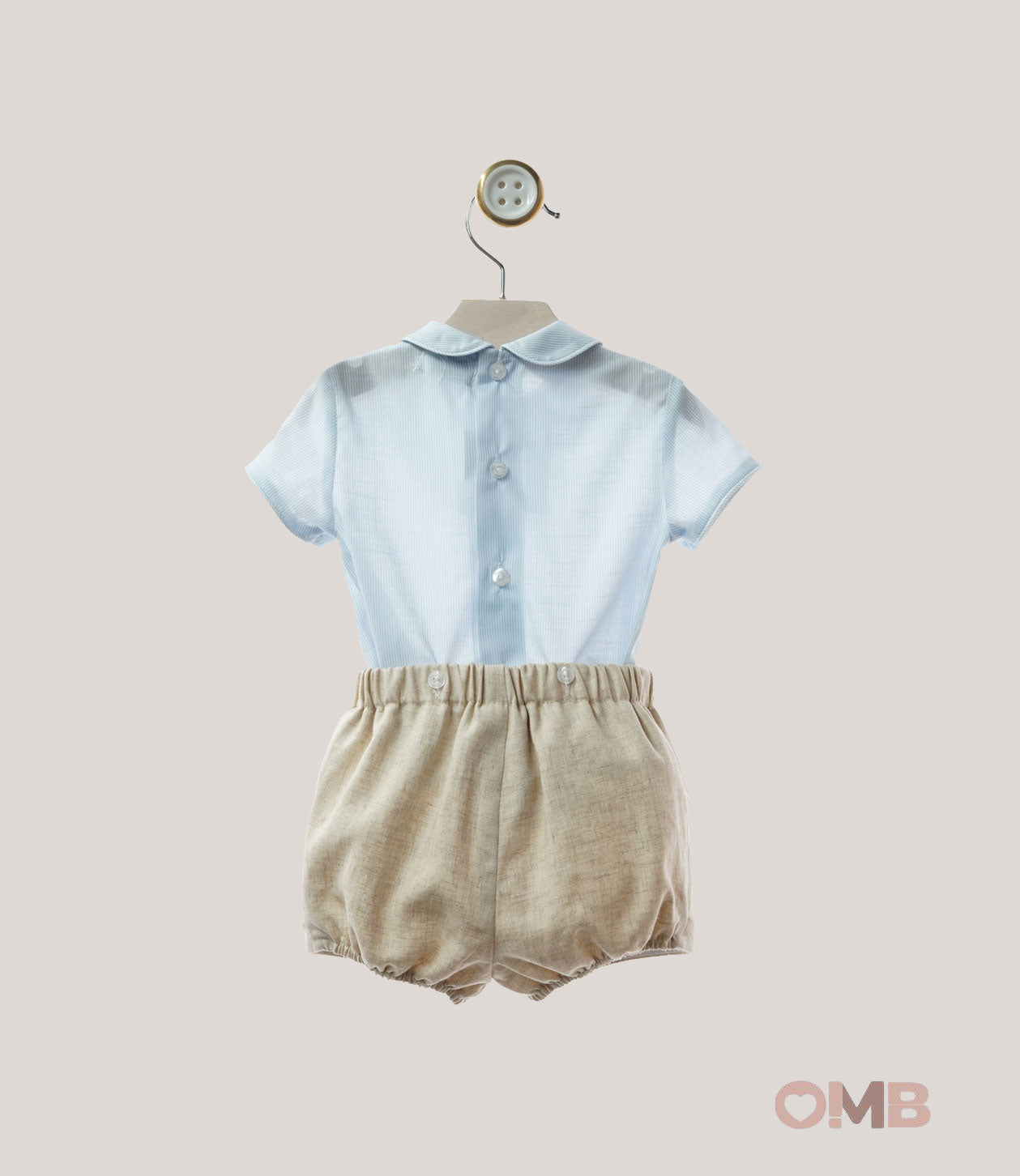 Completo Neonato Yoedu 0017 celeste beige 0017 CELESTE YOEDU 