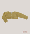 Cardigan neonata YOEDU 9420R4PG Caramello