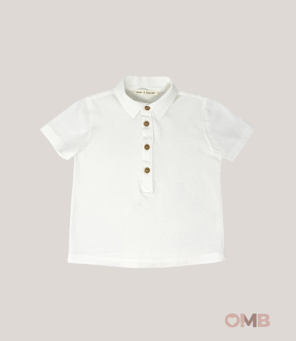 Polo bambino ZHOE & TOBIAH JJJ13 Bianca JJJ13 BIANCO ZHOE & TOBIAH 