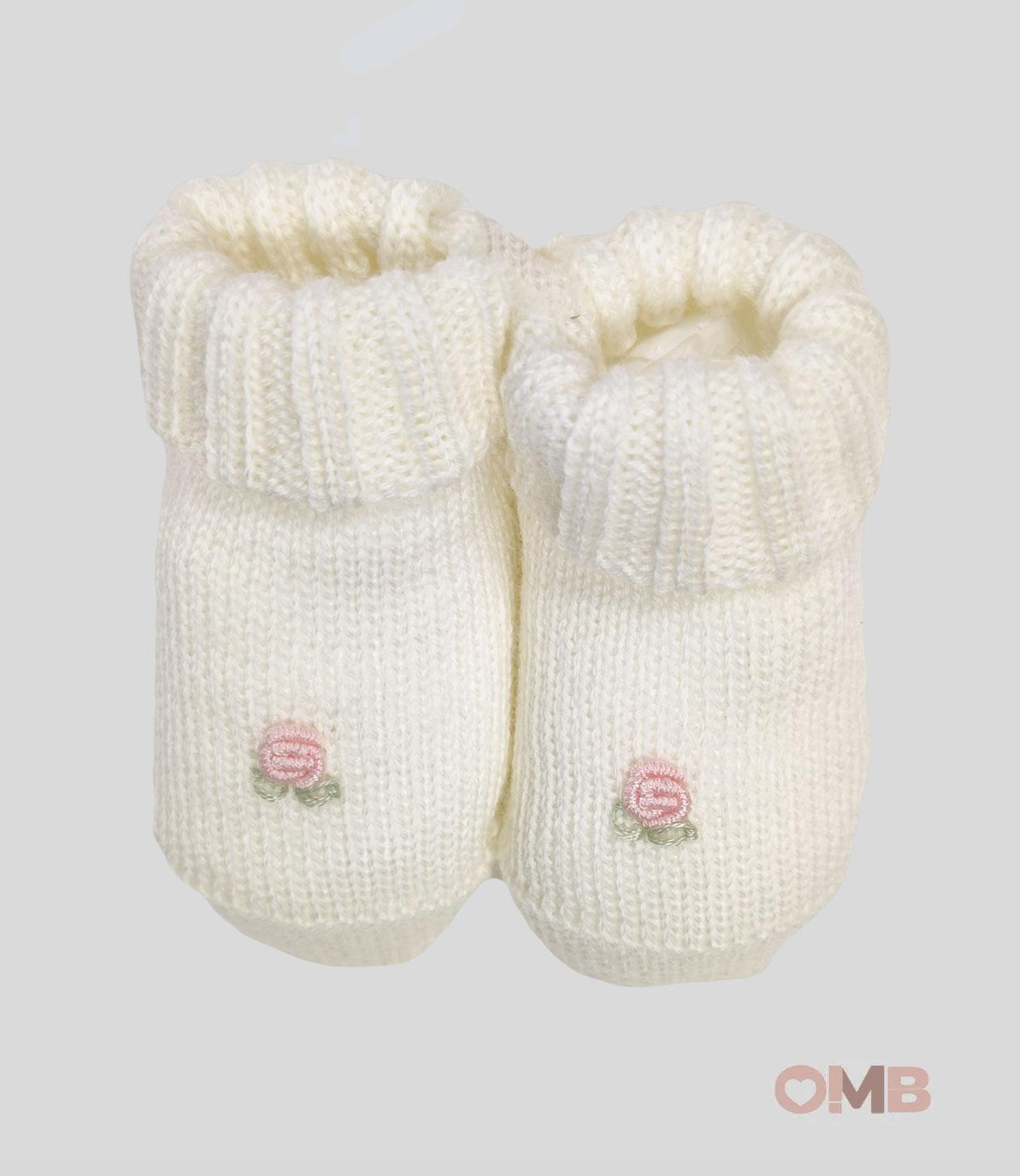 Babbucce Neonata PEPECE' 791 Bianche<BR/> 791 BCO-ROSA PEPECE' 