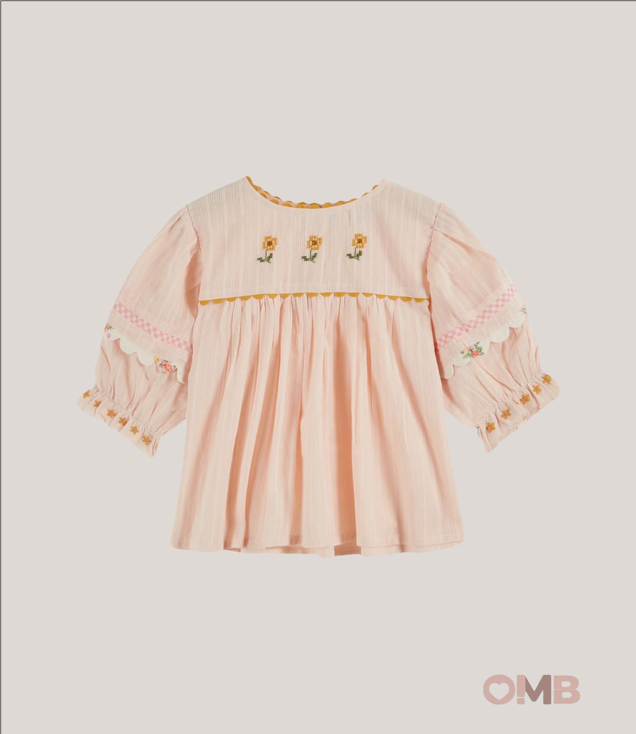 Blusa EMILE ET IDA bambina AD044A Rosa AD044A ROSA EMILE ET IDA 