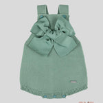 Pagliaccetto neonata Condor 930 Verde punto legaccio fiocco grande<BR/> 930 704 CONDOR 