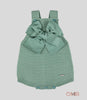 Pagliaccetto neonata Condor 930 Verde punto legaccio fiocco grande