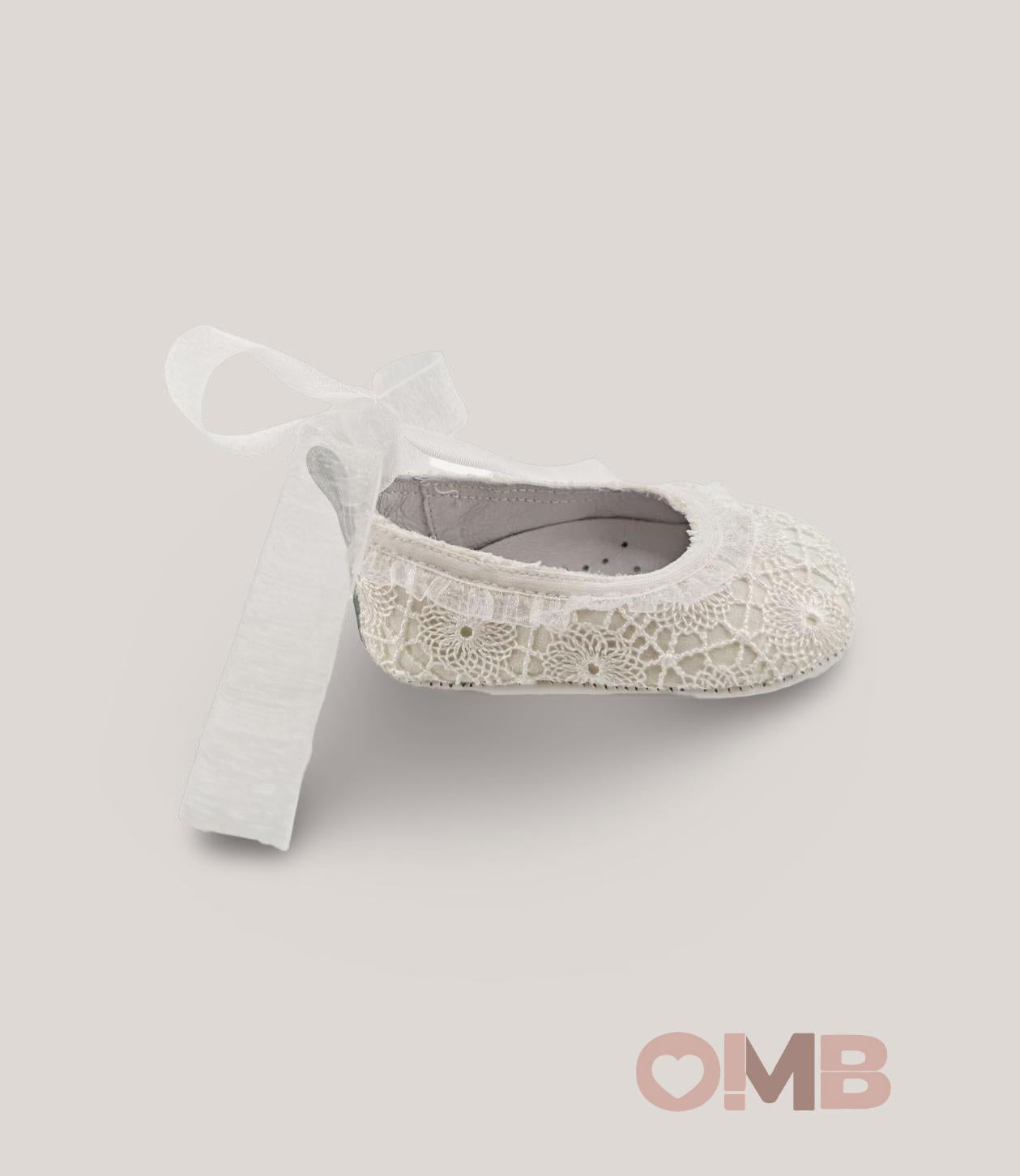 Ballerine neonata Panyno A2415 bianche A2415 PIZZO PANYNO 