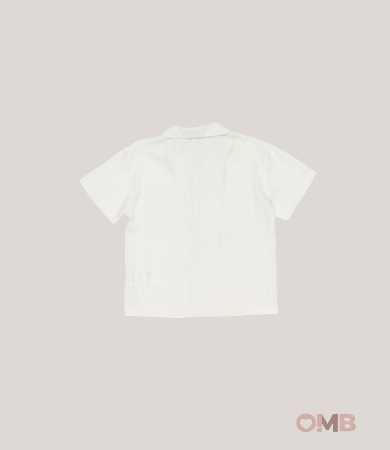 Camicia MANUEL RITZ bambino 3378 Gesso 3378 GESSO MANUEL RITZ 