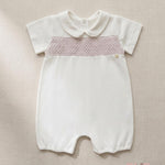 Pagliaccetto neonato COCCODE C63128 Bianco C63128 BIANCO/ROSA COCCODE 