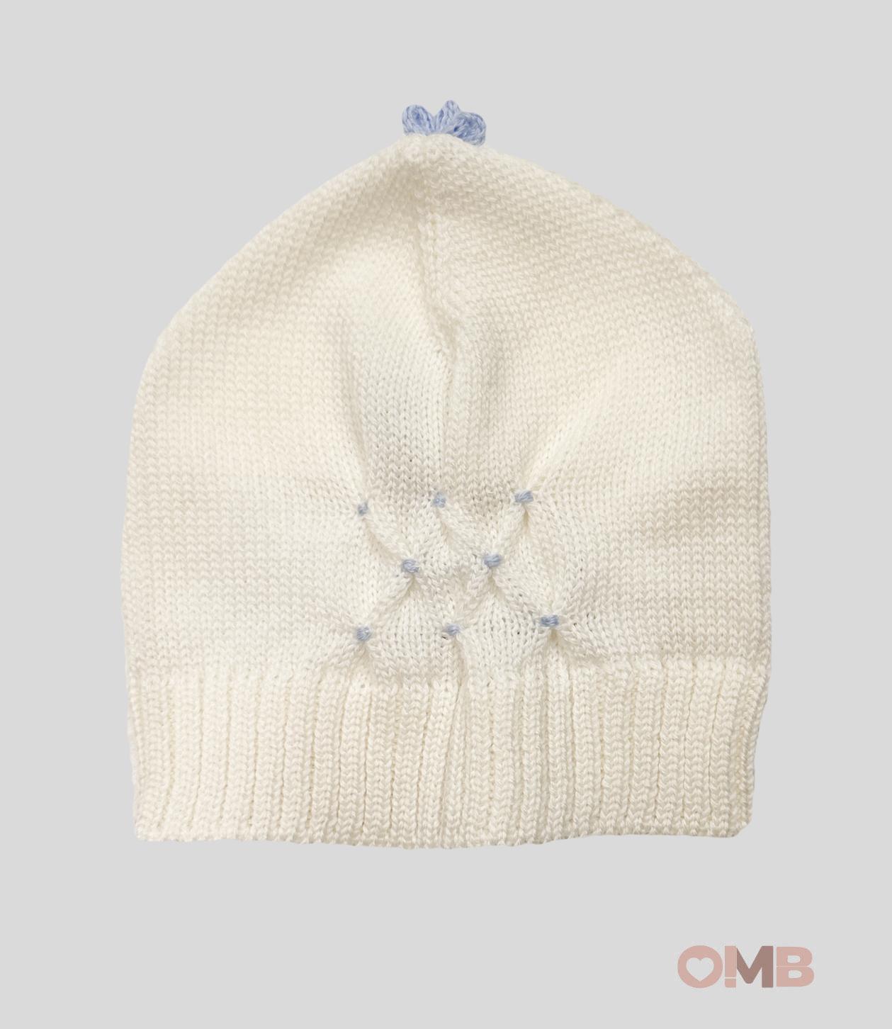 Cappello Neonato Primodi Bebè 3516 panna cielo 3516.9 PANNA PRIMODI BEBE 