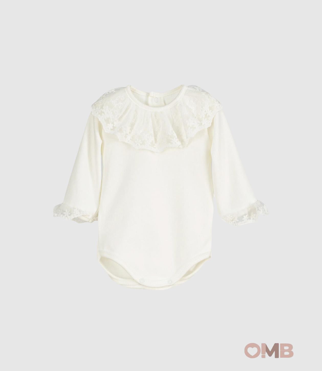 Body CALAMARO BABY neonata 19094 Panna 19094 PANNA CALAMARO BABY 