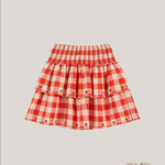 Gonna EMILE ET IDA bambina AD193A Rossa<BR/> AD193A ROSSO EMILE ET IDA 