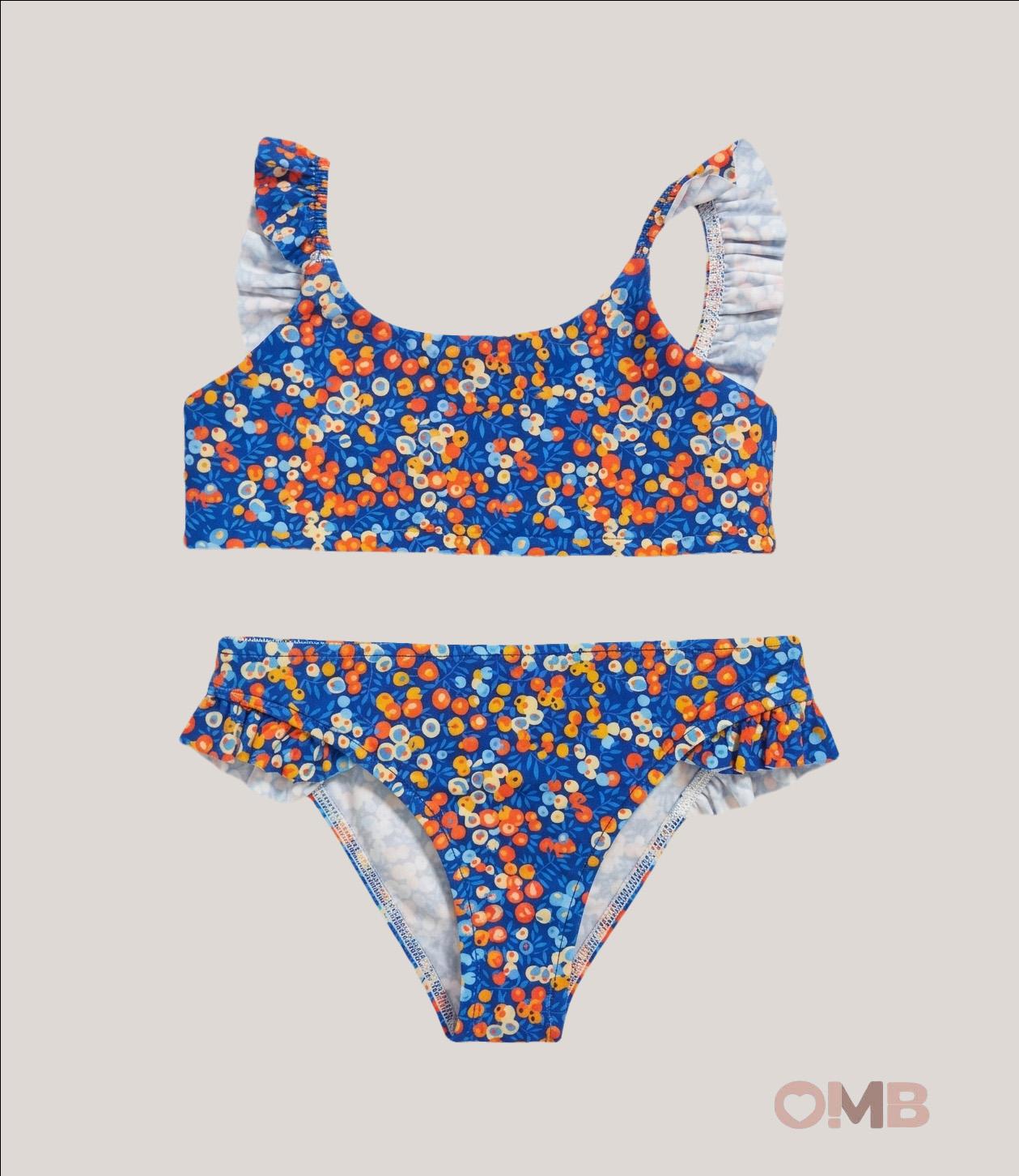 Bikini bambina PESCIOLINO ROSSO BKK8 Blu BKK8. BLU/ARANCIO PESCIOLINO ROSSO 