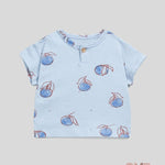 T-shirt neonato Play Up 11054 azzurra 11054 AZZURRO PLAY UP 