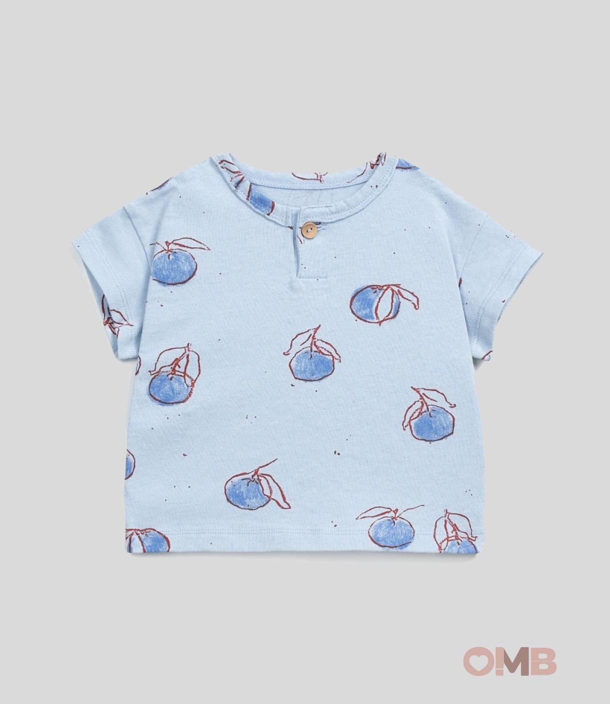T-shirt neonato Play Up 11054 azzurra 11054 AZZURRO PLAY UP 