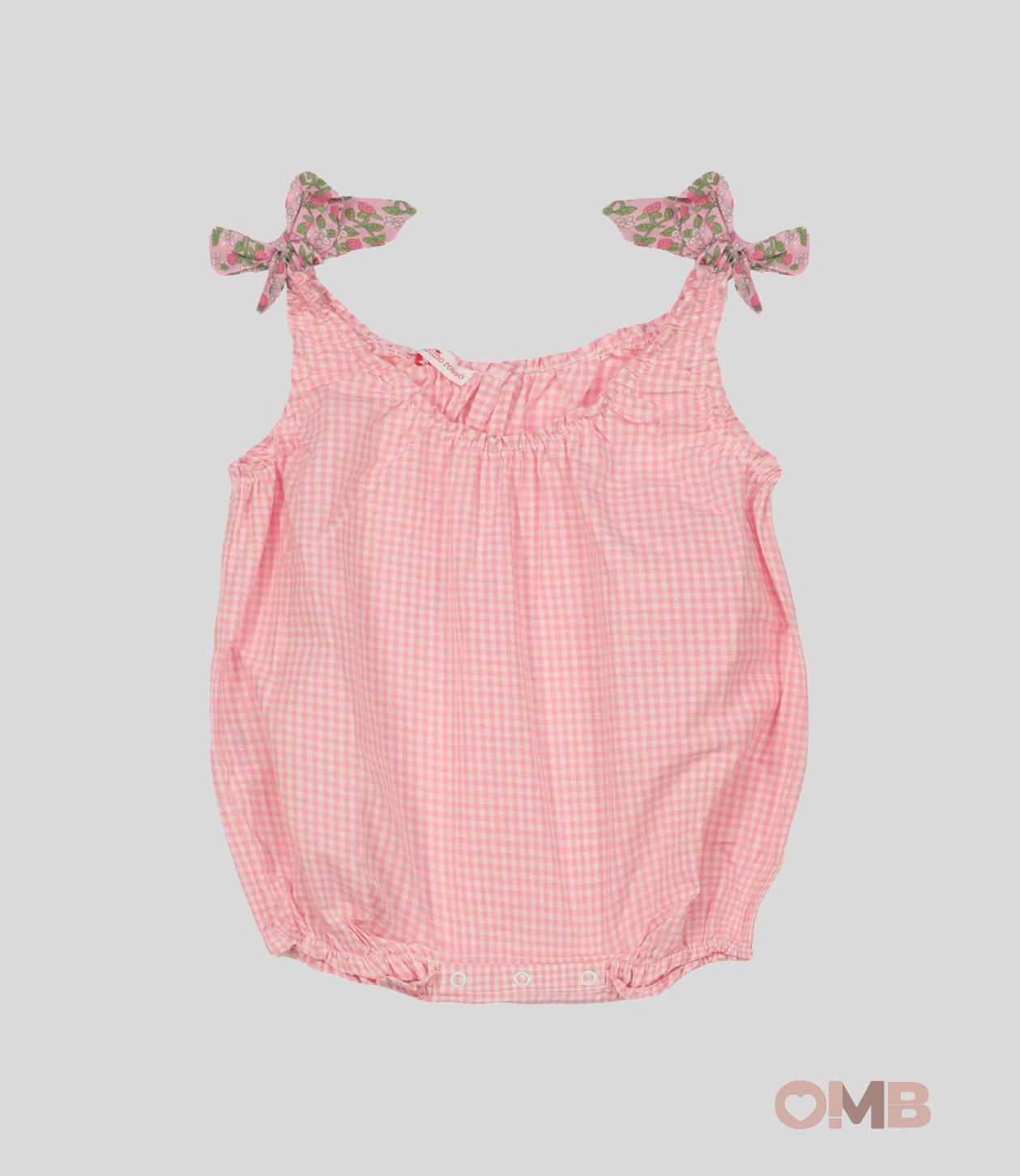 Pagliaccetto Neonata Pesciolino Rosso rosa PG2 ROSA PESCIOLINO ROSSO 