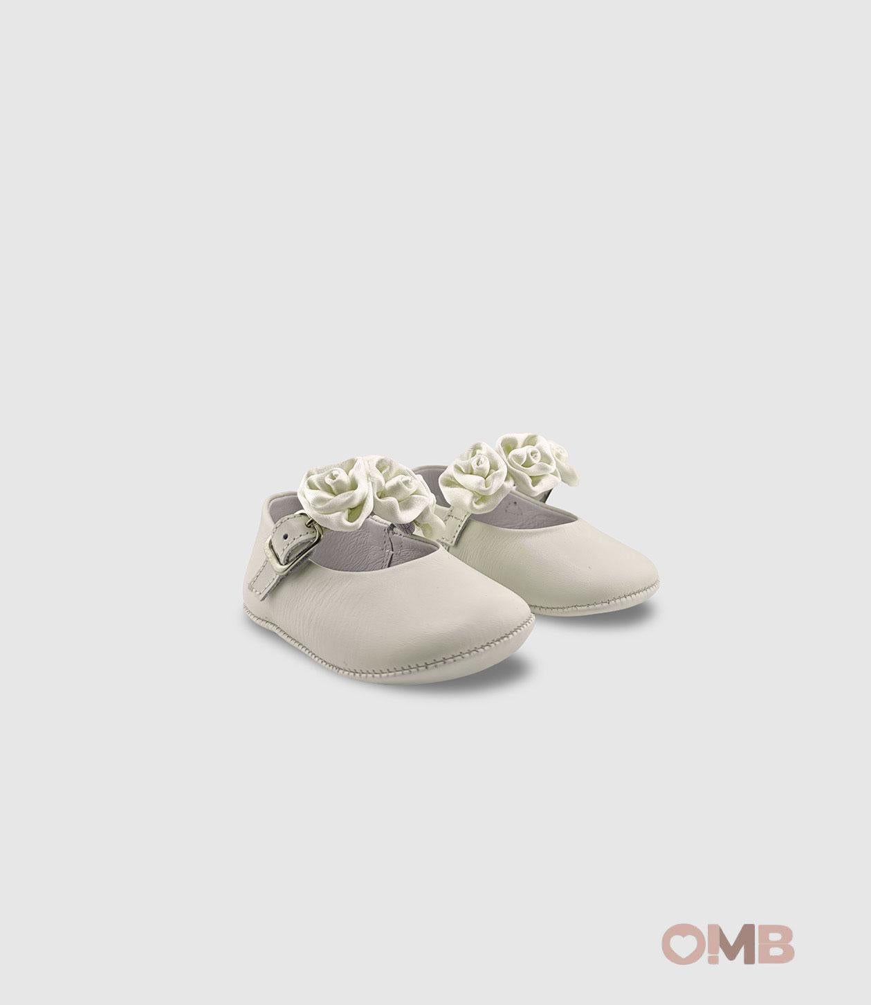 Scarpe culla PANYNO neonata A3407 vanilla A3407 PIEL SETA VAINILLA PANYNO 