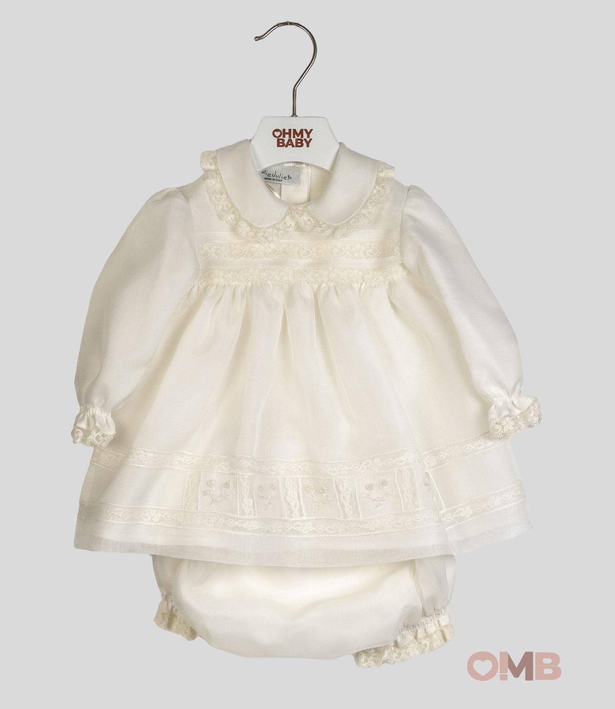 Abito Neonata Jolie Juliet Clelia avorio CLELIA PANNA JOLIE JULIET 