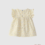 Abito LARANJINHA neonata 23F35 Giallo 23F35 FIORI LARANJINHA 