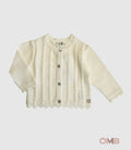 Cardigan MAGLIFICIO VERONA neonata 45446 Panna