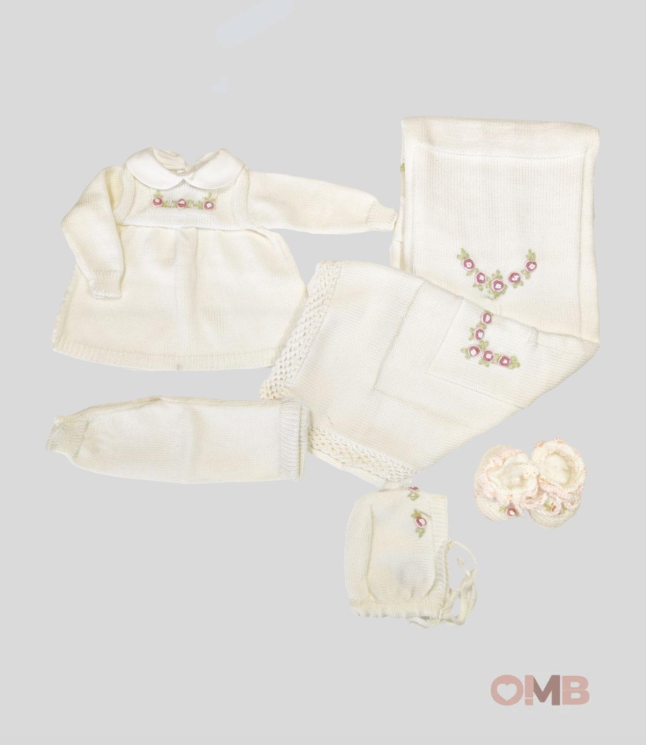 Set neonata BIMBI CHIC ALICEDUE Bianco ALICEDUE BCO-ROSA BIMBI CHIC 