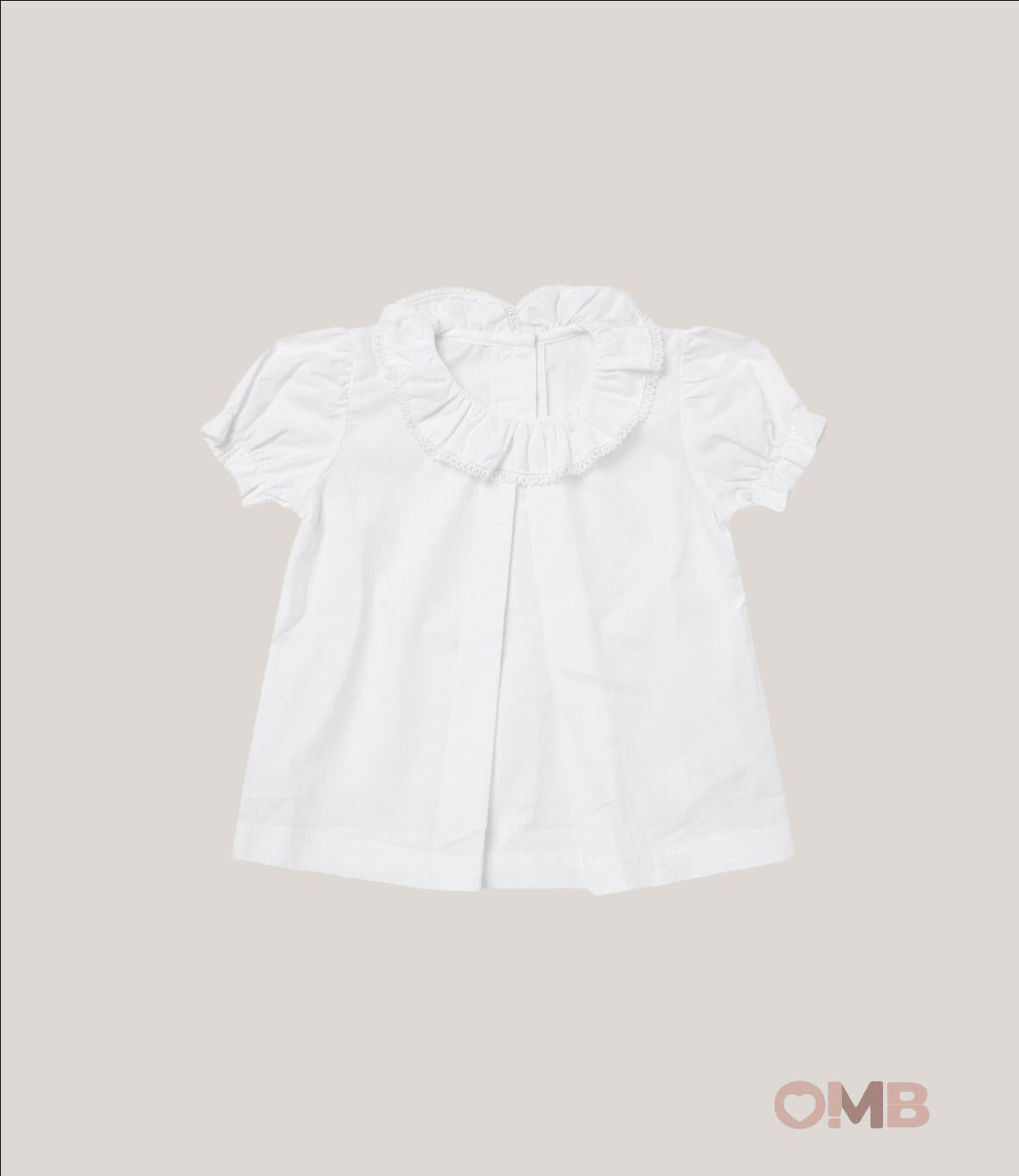 Blusa neonata COCCODE C63164 Bianca<BR/> C63164 BIANCO COCCODE 