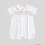 Pagliaccetto neonata Coccode 125 Bianco mezza manica collo tondo elastico bottoni 125 BIANCO COCCODE 