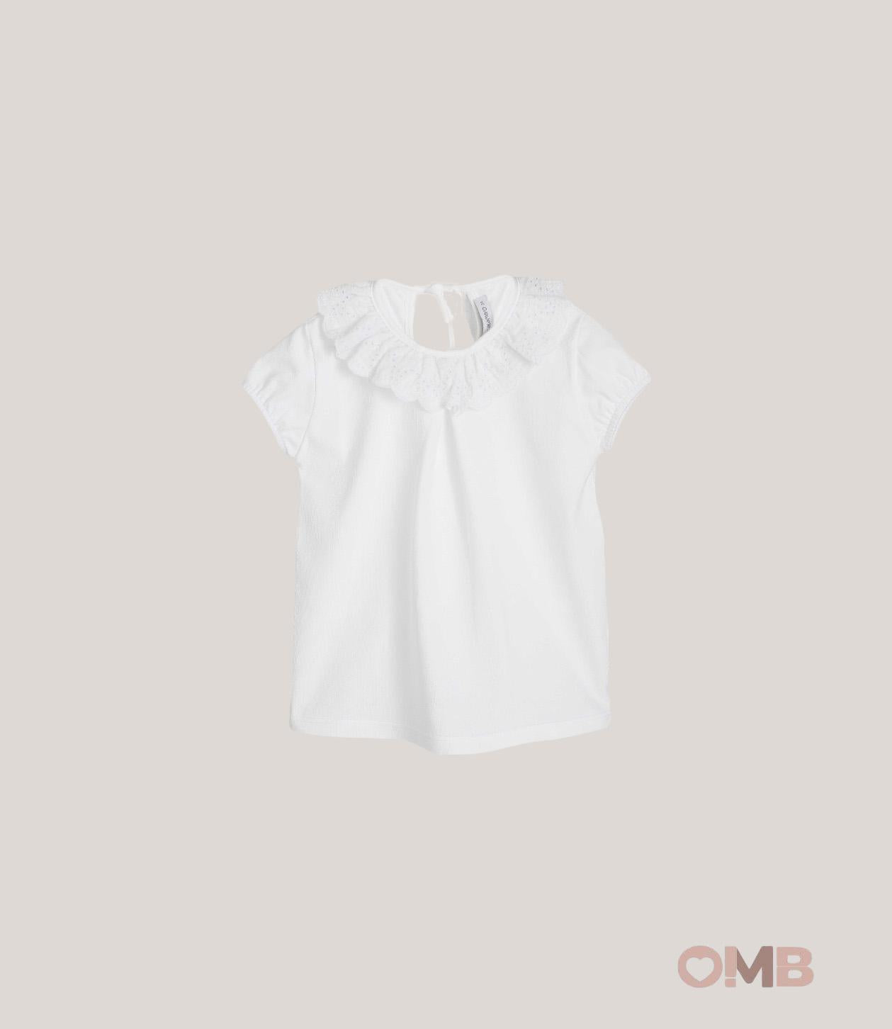 Blusa CALAMARO BABY bambina 15048 Bianca 15048 BIANCO CALAMARO BABY 