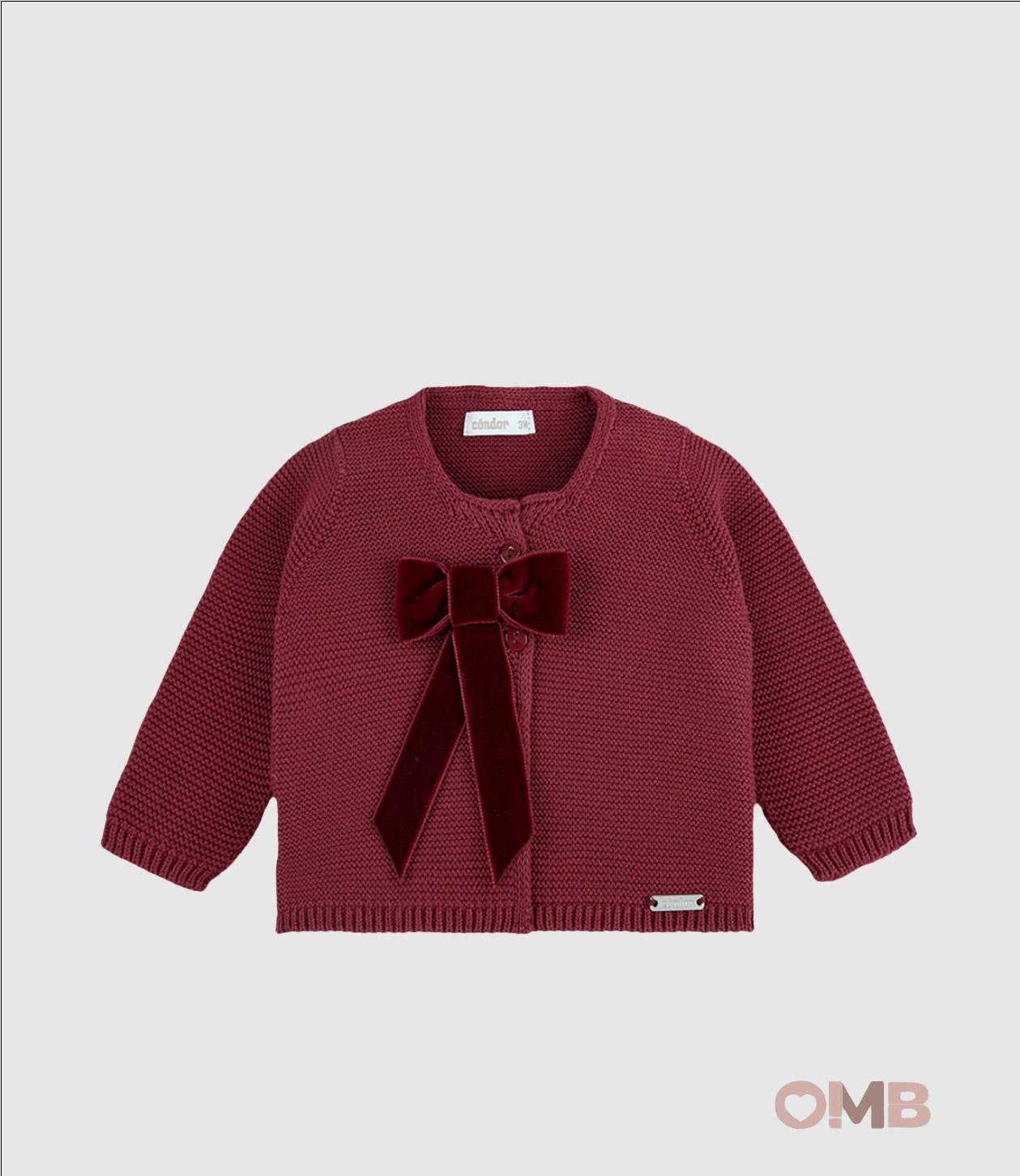 Cardigan Condor neonata 505 Bordeaux 505 575 CONDOR 