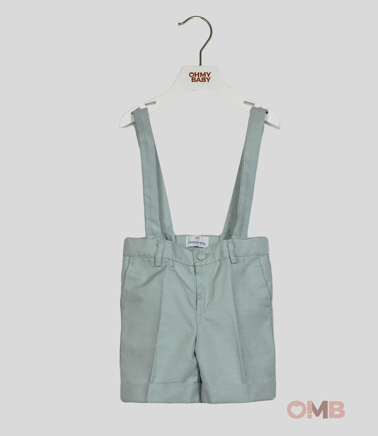 Bermuda neonato Ambarabà 39072 verde salvia 39072 VERDE AMBARABA' 