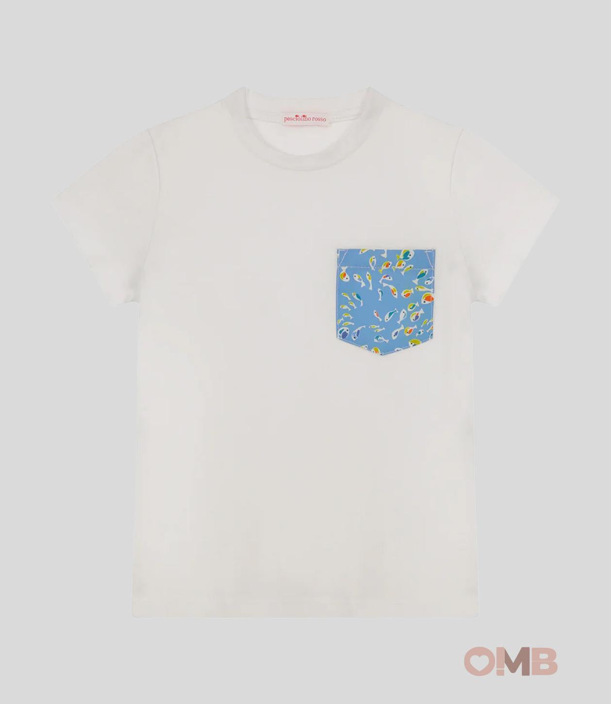 T-shirt Bambino Pesciolino Rosso bianca TSM PESCIOLINI PESCIOLINO ROSSO 